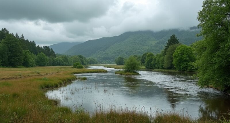 aboyne records heavy rainfall