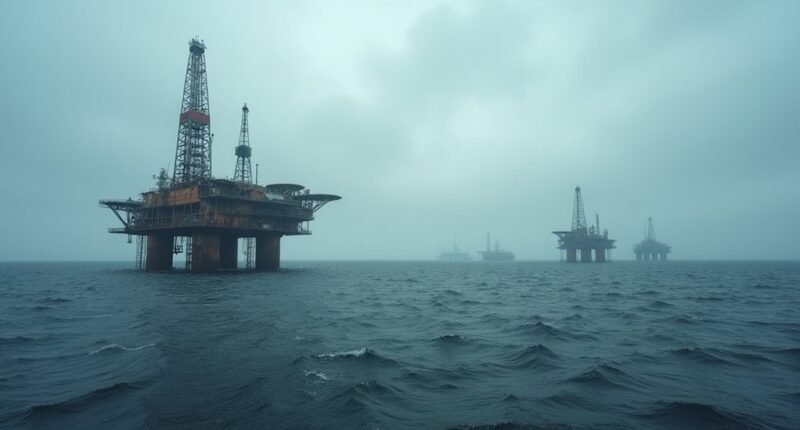 north sea drilling decline