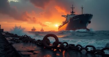 shipping halted after iran attack