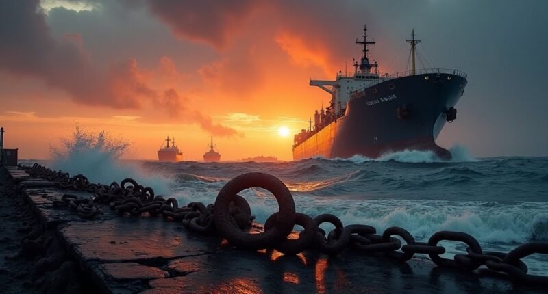 shipping halted after iran attack