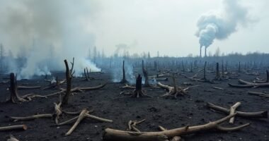 uk burns louisiana forests