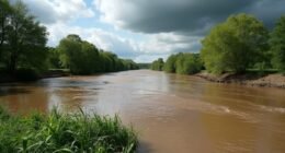 wales flooding and pollution