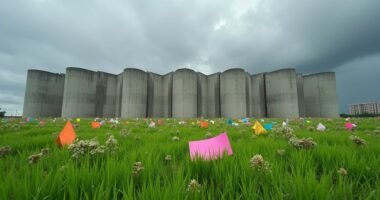 climate protest against ai