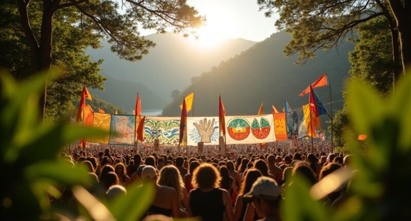 indigenous rights support rally